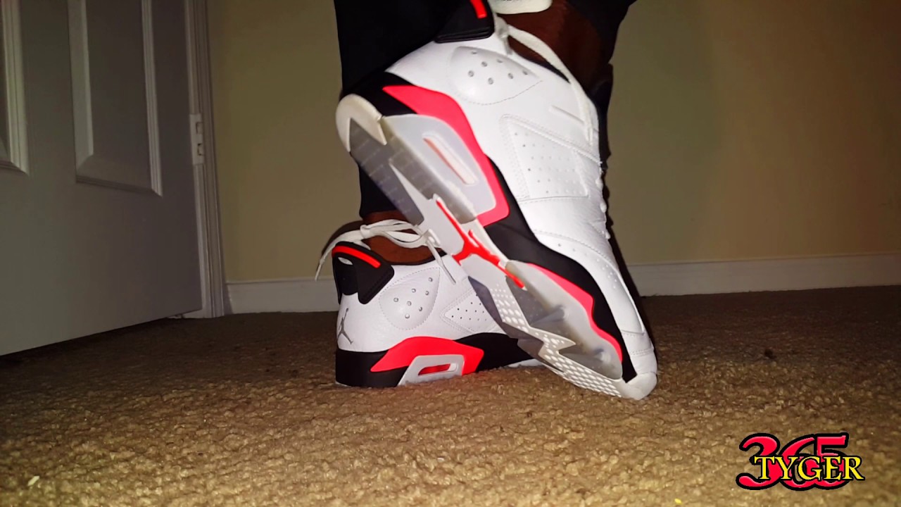 jordan 6 low infrared on feet