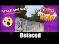 Graceland Wall Defaced by BLM Black Lives Matter Now Cleaned Up Sept 1 2020 Spa Guy