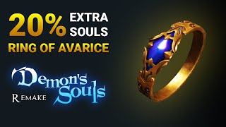 Demon's Souls PS5 - Want 20% MORE SOULS? (EXP Boost with RING OF AVARICE) -  YouTube
