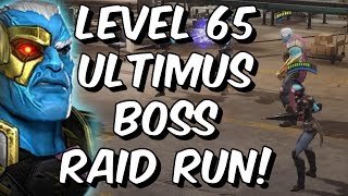 Level 65 raid red skull, thanos & ultimus boss fighting! - marvel
strike force