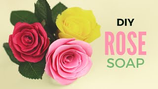 DIY: Rose Soap without using a Mold | How to make Rose shaped Soap without a mold!