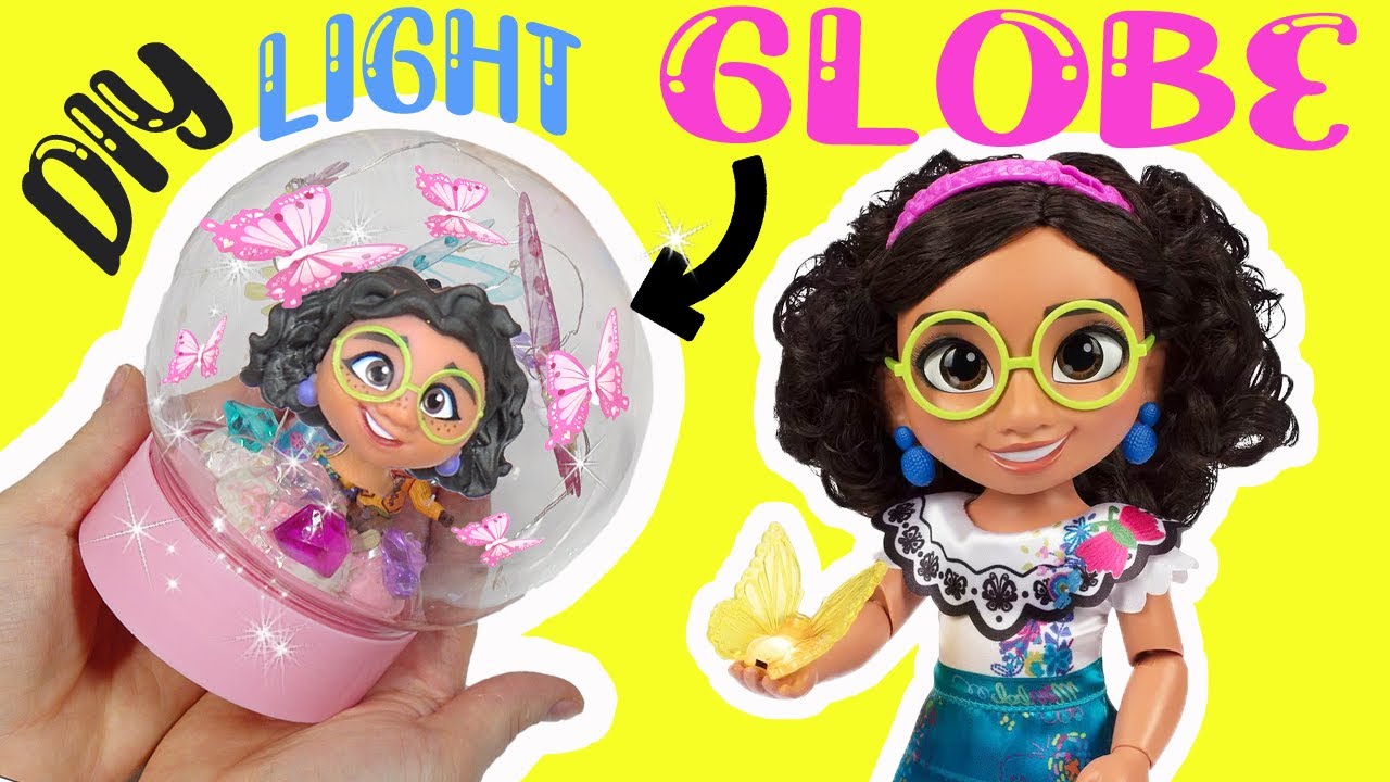 Disney Encanto Mirabel and Antonio DIY Butterfly Fairy Light Globe! Crafts for Kids