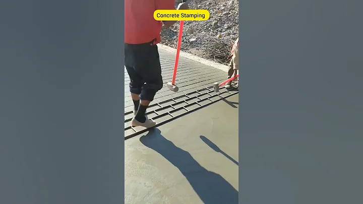 Concrete Stamping #shorts