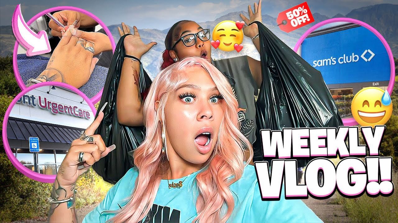 Weekly Vlog: Urgent Care | Nail Day | Beauty Supply Haul