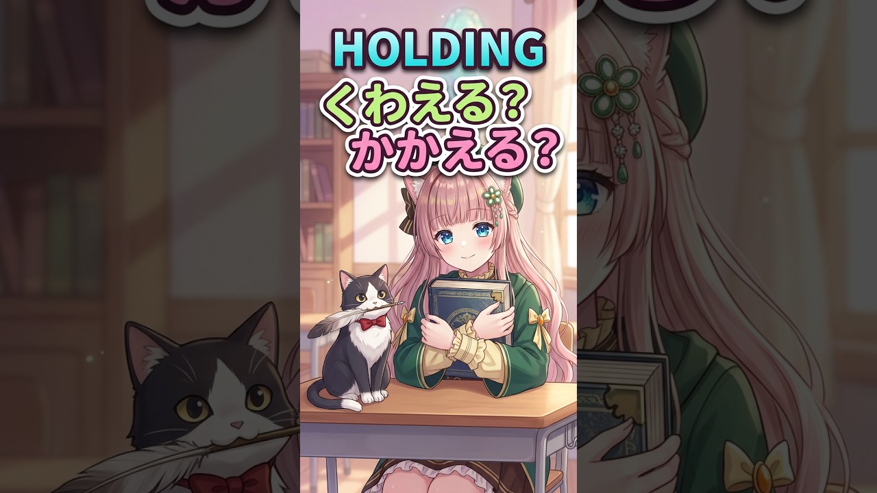 【Clip Japanese Lesson】Various ways to say "holding" #vtuber #learnjapanese