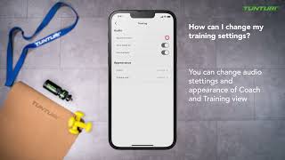 Tunturi Training App Hilfe   Einstellungen Training screenshot 2