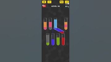 water sort color puzzle level 34