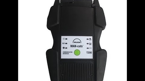 V14.01 man cat t200 truck scanner test video