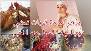 كملت روينة السبوع وجمعت حويجي ومشيت عند اختي نهار اختي داز غزال تجمعات العائلة وفرحنا ونشطنا ??