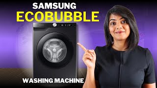 👆Samsung AI Ecobubble Washing Machine Demo and review