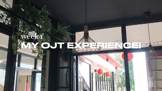 MY OJT EXPERIENCE! ( WEEK 1 ) / weekly vlog 02 / 021317