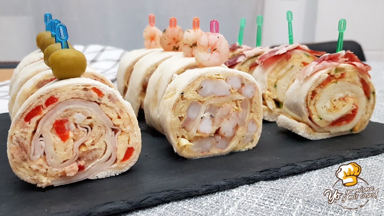 Aperitivos fáciles de PAN Y TORTILLA (Omelette)