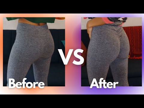 DIY Scrunch butt leggings on a budget  THRIFT FLIP! Fast and easy scrunch  butt leggings 