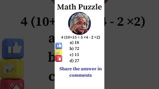 If you are a genius, solve this! Math Game Challenge!!! #shorts #shortvideo #mathgame