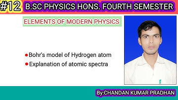 ELEMENTS OF MODERN PHYSICS: Bohr