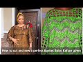 How to Cut and Sew a Perfect Basket Bubu Kaftan gown//FULLY DETAILED