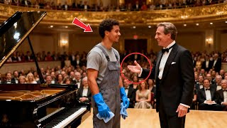 Single Dad Janitor Mocked Into Playing Piano — His Performance Left the CEO in Tears