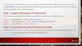 Navigating Back to Home Screen in React Navigation 5 on Back Button Press