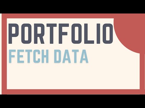Fetch API Data: Django Rest Framework & React Portfolio Website