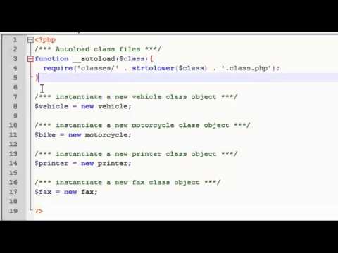 oop php autoload class