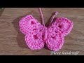#كروشيه/ طريقة عمل فراشة كروشيه How to crochet a butterfly