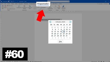 Habilitando la pestaña Programador  Controles en Word