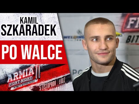 Kamil Szkaradek po wygranej na AFN 11: "Dziękuje mojemy rywalowi za podjęcie rękawicy"