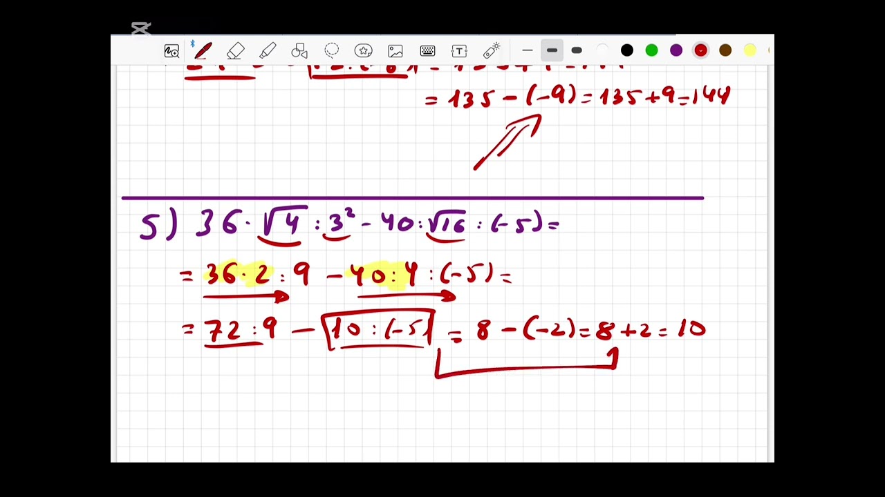 Operaciones con números enteros 2 Eso