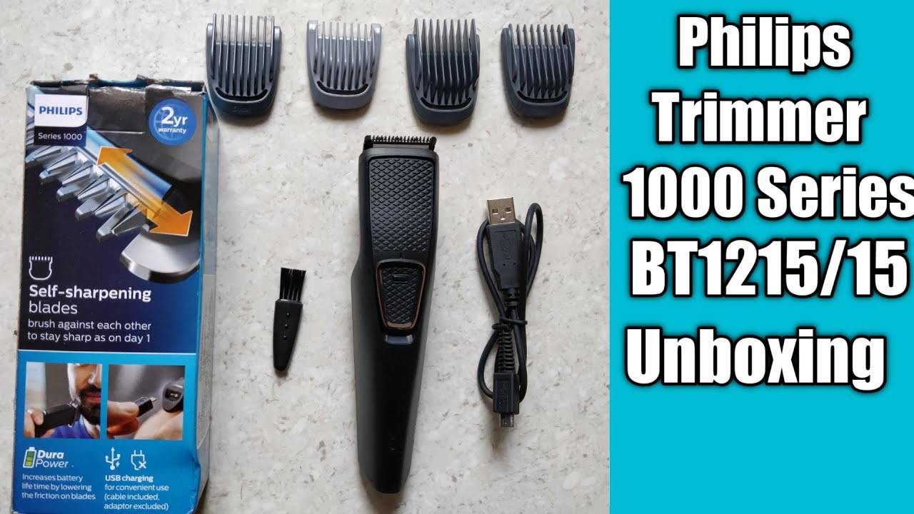 philips trimmer series 1000 charging time