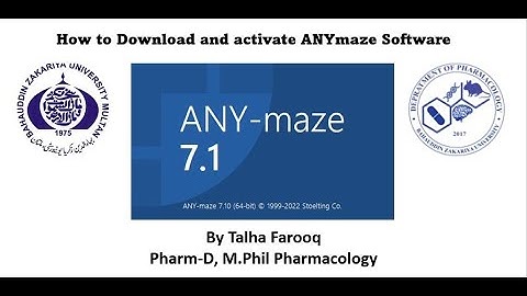 How to download and activate ANYmaze Software