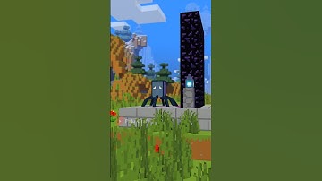 Overworld To Nether #minecraft #minecraftanimation #shorts