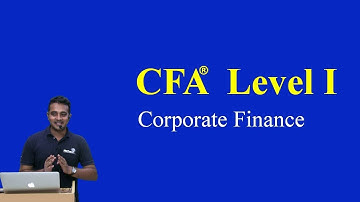 CFA Level I: Corporate Finance - Cost of Capital LOS A