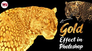 تحويل الصور الى ذهب في الفوتوشوب Gold effect in photoshop