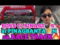 Boss cjevangelista binasts at pinagbantan sa racetrack pati gf nya hinipun pa