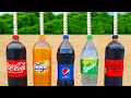 Coca Cola Zero, Pepsi, Fanta, Sprite, Coca Cola and Mentos and Balloons