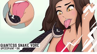 Giantess Snake (Soft) Vore // Commission OC | D&D // Speed Paint #36