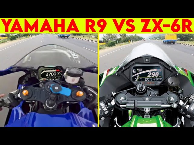 2025) Yamaha R9 VS Ninja ZX-6R | 0 TO 300 | TOPSPEED !!! - YouTube