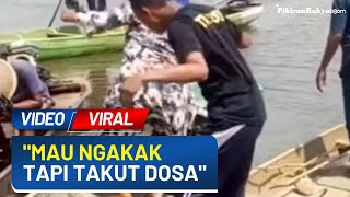 Viral! Momen Lucu Emak-emak saat Naik Perahu Pertama Kali, Netizen: Mau Ngakak Tapi Takut Dosa