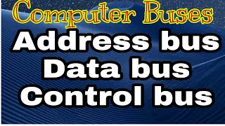 What is Computer Buses || Types of Computer Buses || Why it is called Bus|| Urdu Lecture