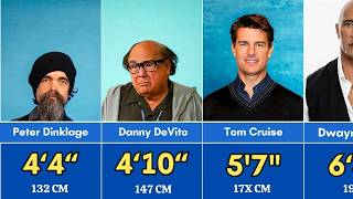 Height Comparison Shocking Height of 180 Hollywood Actors From Shortest to Tallest