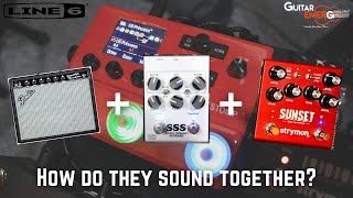 Line 6 Hx Stomp 3.0 Us Princess With Vertex Sss & Strymon Sunset