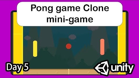 Day 5: Make the Classic Pong Game in Unity | 2D Physics Tutorial