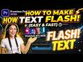 Premiere Pro 2026 :   How to make Text Flash - اردو / हिंदी