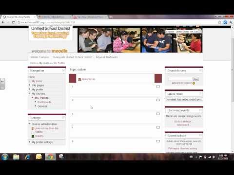 SUSD Moodle - student login