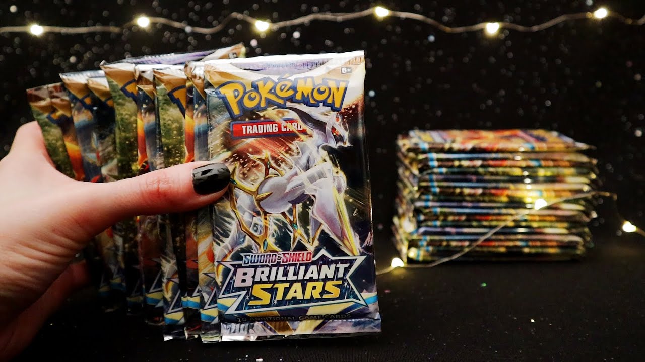 Pokemon Brilliant Stars Booster Box Opening ★ ASMR Cards Sounds / Crinkles / Soft Spoken
