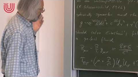 General theory of relativity - Volker Perlick - Lecture 23