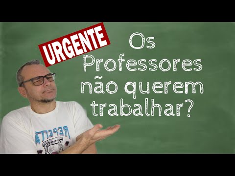 Vídeo: Por Que Jovens Professores Não Querem Trabalhar Nas Escolas