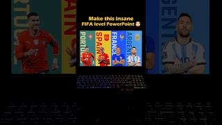 Insane PowerPoint Morph tutorial (FIFA edition) ⚽🏆 #powerpoint  #tutorial  #ppt  #morphtransition Dynamic Slides In Powerpoint Using Morph Tutorial Presentation Shorts