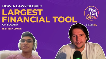 How A Lawyer Built Largest Financial Tool on Solana | Ft. Stepan Simkin