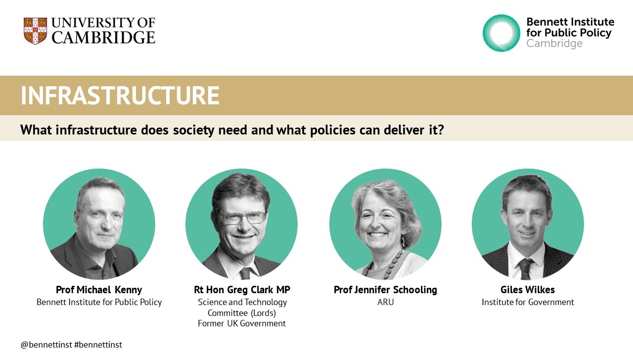 Infrastructure: What infrastructure does society need and what policies can deliver it?